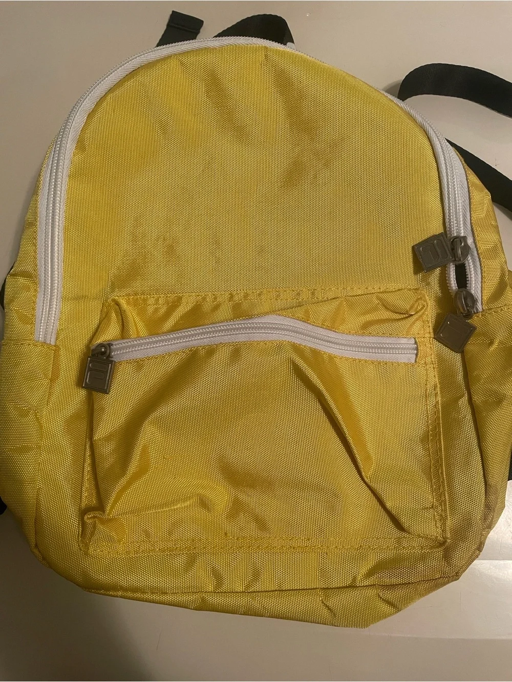 FILS Yellow Men's Backpack with White Zippers